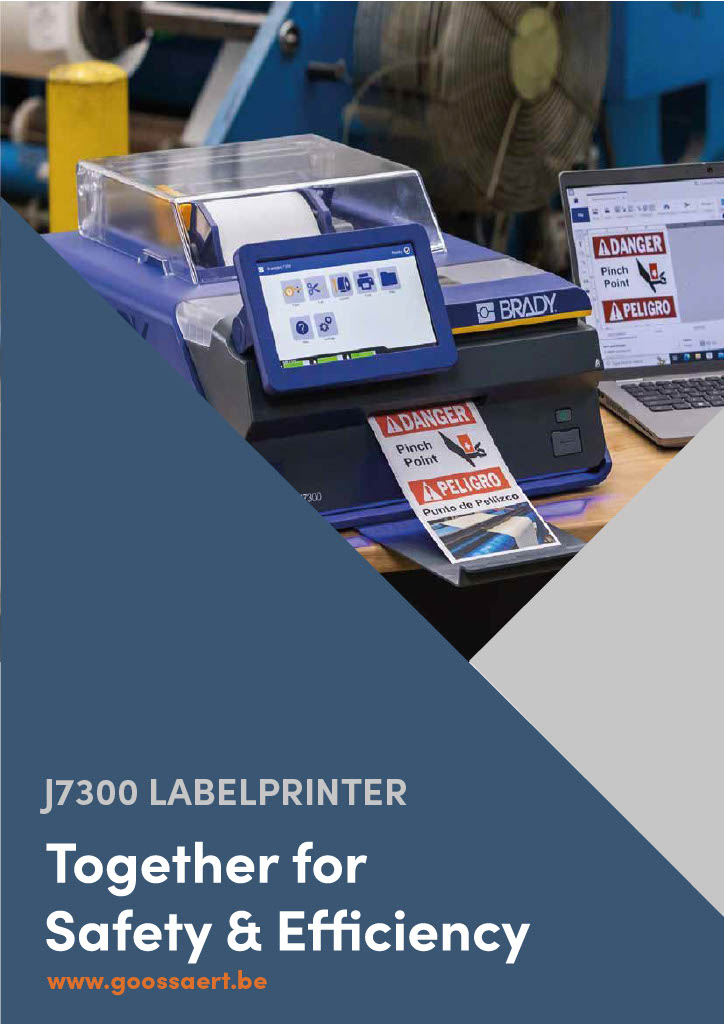 Brochure van de J7300 labelprinter